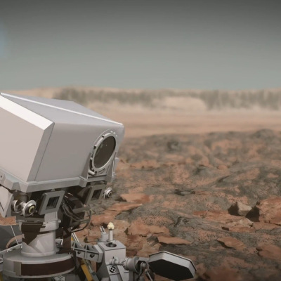 Tête du mât de l’astromobile (rover) Perseverance