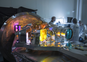 Photo du spectrographe de l’instrument SPIRou