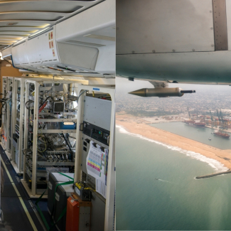 L’ATR 42, du Service des avions français instrumentés pour la recherche en environnement (CNRS/Météo-FranceFrance/CNES), est l’un des 3 avions de recherche ayant travaillé de manière coordonnée au-dessus des pays du golfe de Guinée (avec le Falcon 20 de l’Agence spatiale allemande (DLR) et le Twin Otter du British Antarctic Survey). Il embarquait plus de deux tonnes de matériel de mesures in situ et de télédétection. Cette campagne aéroportée a permis de documenter la composition chimique de l’atmosphè[...]