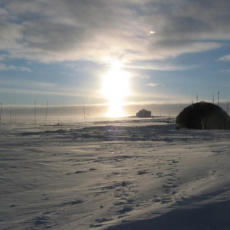 Camp de NorthGRIP, sur l'inlandsis du Groenland.

© LSCE/IPSL[...]