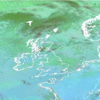 Composition Colorée Météosat (Hotvolc, LMV-OPGC) « Eruption de l'Eyjafjöll, 19 avril 2010, 09h00 TU (données MSG).

© (Hotvolc, LMV-OPGC/INSU-CNRS).[...]