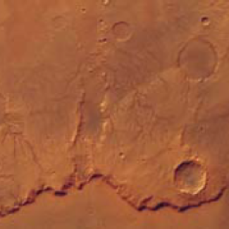 Réseaux de vallées fluviales sur
le cratère Huygens © ESA/DLR/
FU Berlin (G. Neukum)
within Sabae and Arabi[...]