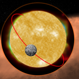Le vent solaire irradie les grains organiques dans le nuage protosolaire et provoque leur enrichissement en isotope lourd de l’hydrogène. Crédit B. Laurent à partir d’images du HST NASA/ESA[...]