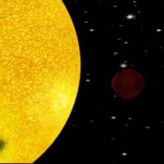<p>Dessin d'artiste de l'exoplan&egrave;te (en rouge) CoRoT-Exo-7b orbitant autour de son &eacute;toile.<br /> &copy; CNES.</p>[...]