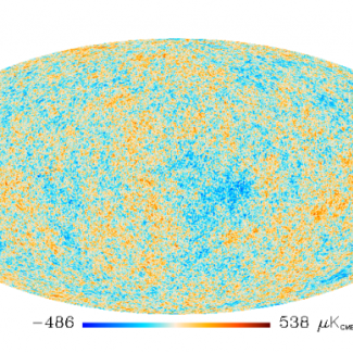 © ESA - Collaboration Planck
Carte de la température du rayonnement fossile sur tout le ciel réalisée par la collaboration Planck à partir des données recueillies par les instruments HFI et LFI du satellite. L'échelle de couleur est en millionièmes de degré : c'est l'écart par rapport à la température moyenne de -270.425 ℃ mesurée par le satellite COBE en 1992.[...]