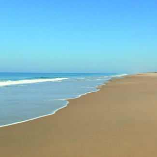 Photo de la  plage du Truc Vert sur la côte girondine.