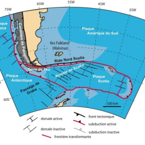 Carte tectonique du passage de Drake

© Lagabrielle et al. EPSL 2009[...]