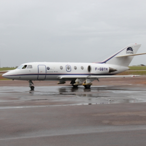 Arrivée du Falcon 20 à Darwin le 08 janvier 2014. © SAFIRE, Dominique Duchanoy[...]