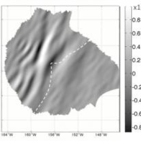 Figure 1 : Modélisation des perturbations ionosphérique au dessus d’Hawaii.

© Collaboration Université IPGP-CEA-Univ Illinois (Occhipinti et al, 2011).[...]