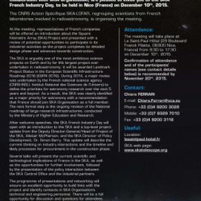 Présentation de la rencontre SKA du 10 décembre 2015[...]